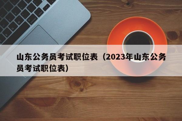 山东公务员考试职位表（2023年山东公务员考试职位表）