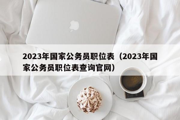 2023年国家公务员职位表（2023年国家公务员职位表查询官网）