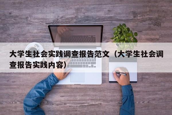 大学生社会实践调查报告范文（大学生社会调查报告实践内容）