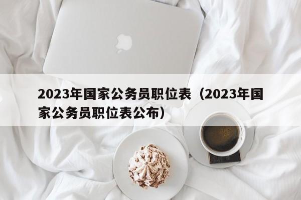 2023年国家公务员职位表（2023年国家公务员职位表公布）